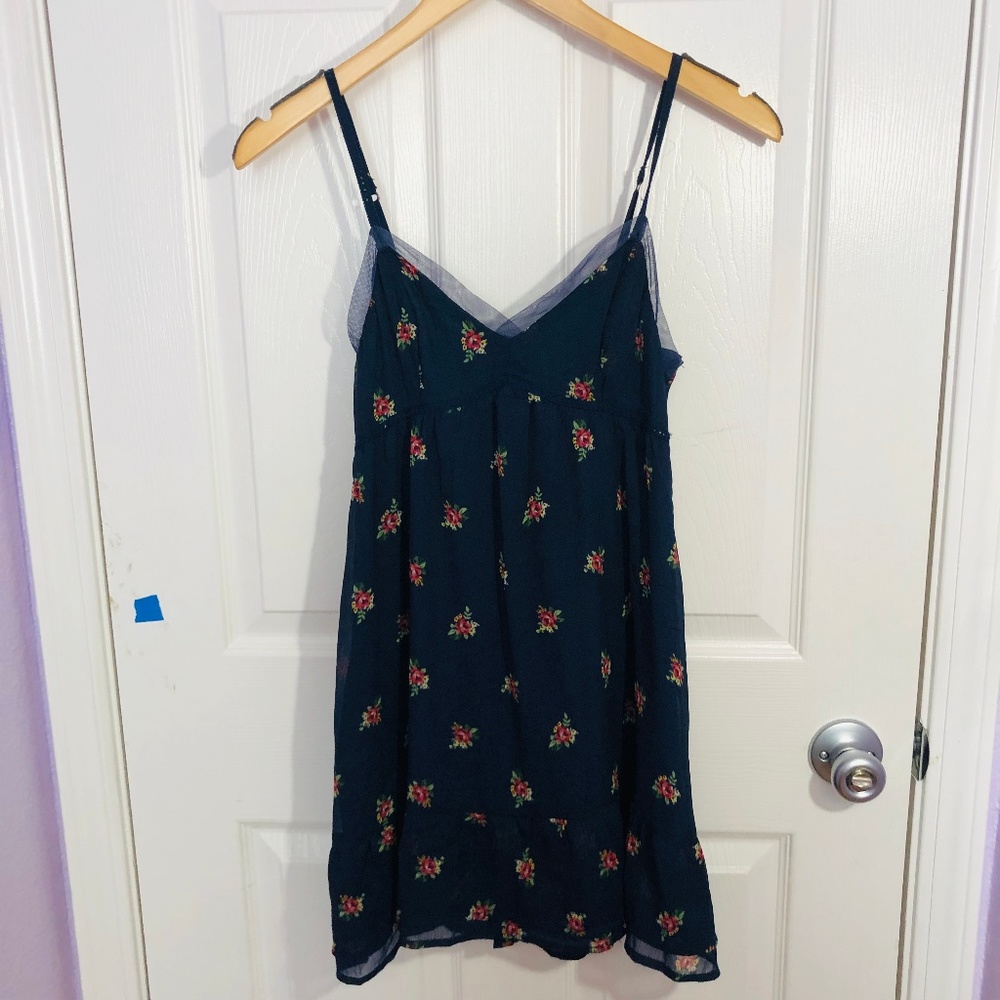 Abercombie & Fitch Navy Floral Summer Dress